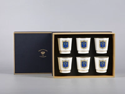 Подарочный набор стопок форма Сувенирная рисунок Коттеджный арт. 81.30557.00.1