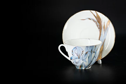 Чашка с блюдцем Любимые Цветы Модерна 4, на форме Весенняя, арт 61.21003.00.1