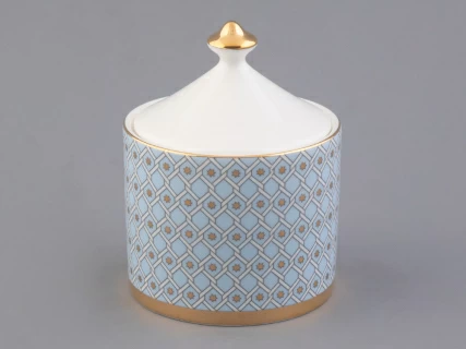 Сахарница форма Идиллия рисунок Азур, арт 80.96961.00.1, 