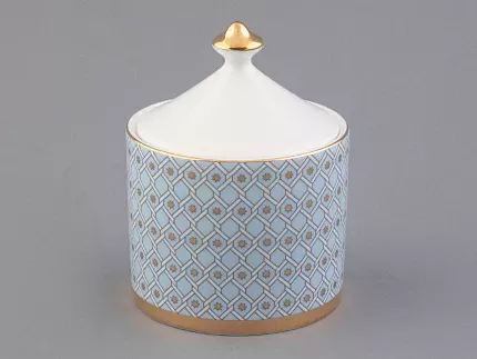 Сахарница форма Идиллия рисунок Азур, арт 80.96961.00.1