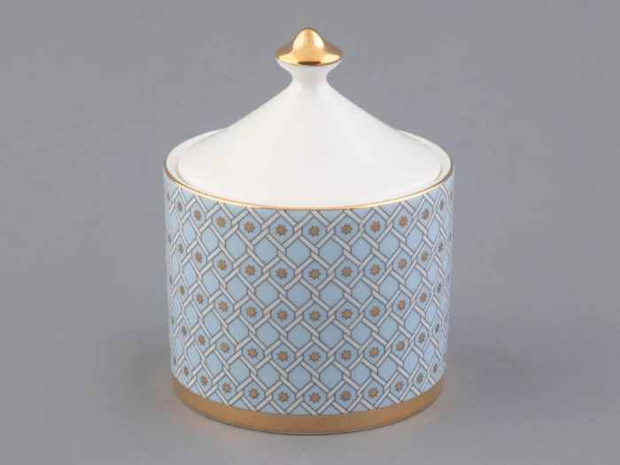 Сахарница форма Идиллия рисунок Азур, арт 80.96961.00.1, 