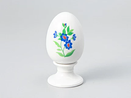 Яйцо пасхальное на подставке форма Нева рисунок Первоцветы, арт. 80.98854.00.1 Яйцо пасхальное на подставке форма Нева рисунок Первоцветы, арт. 80.98854.00.1