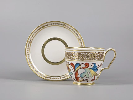 Сервиз чайный форма Александр III рисунок Русский, 6 персон 15 предметов арт. 81.30144.00.1