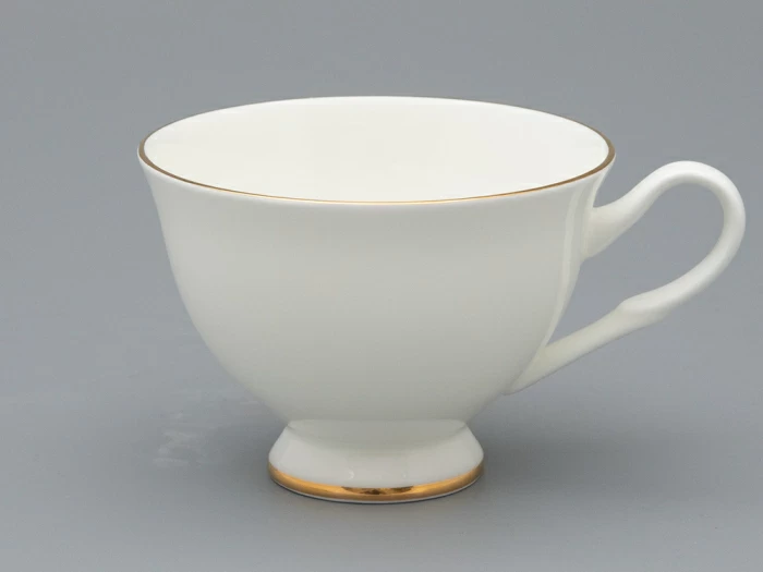 Чашка с блюдцем чайная на ножке форма Премиум рисунок Золотая лента, арт. 81.33527.00.1, 