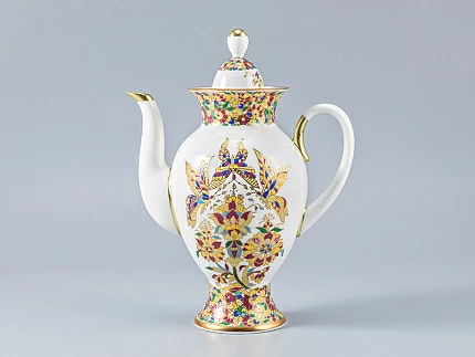 Сервиз кофейный, форма Классическая-2, рисунок Золотые бабочки, 6 персон 20 предметов  арт. 81.13777.00.1