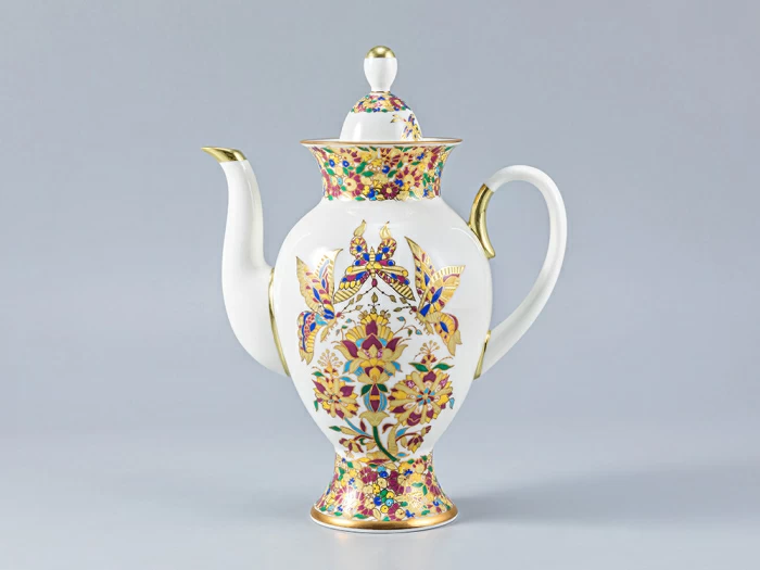 Сервиз кофейный, форма Классическая-2, рисунок Золотые бабочки, 6 персон 20 предметов  арт. 81.13777.00.1, 