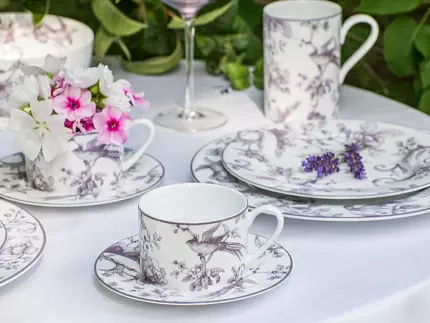 Чашка с блюдцем форма Соло рисунок Monplaisir Violet, арт. 81.29440.00.5