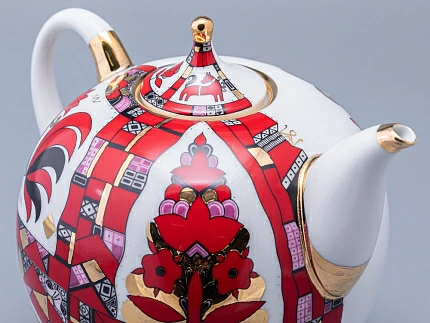 Комплект чайников Новгородский Красный конь арт. 81.10353.00.1 Комплект чайников Новгородский Красный конь арт. 81.10353.00.1