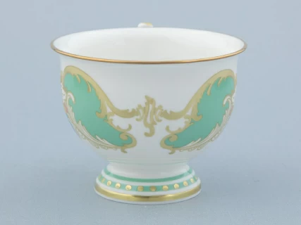 Чашка с блюдцем чайная 240 мл форма Айседора рисунок Аквамарин арт. 81.30907.00.1, 