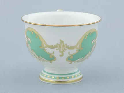 Чашка с блюдцем чайная 240 мл форма Айседора рисунок Аквамарин арт. 81.30907.00.1