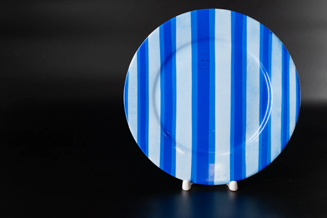 Тарелка 220 мм, Полоски 4, на форме Европейская, арт 60.06382.00.1,  Тарелка 220 мм, Полоски 4, на форме Европейская, арт 60.06382.00.1,