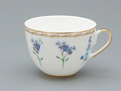 Чашка с блюдцем чайная форма Весенняя 2 рисунок Улыбка флоры 3, арт. 81.34137.00.1