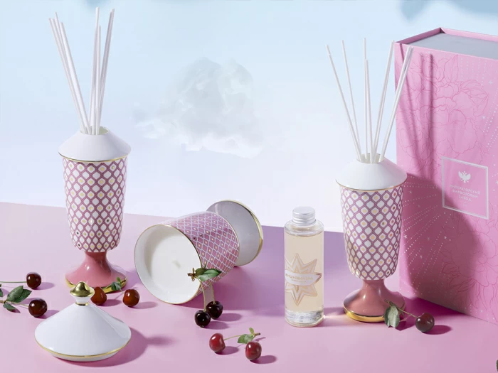 Подарочный набор Аромадиффузор Астра 1, аромат Вишневый сад, арт 81.33304.00.1, 