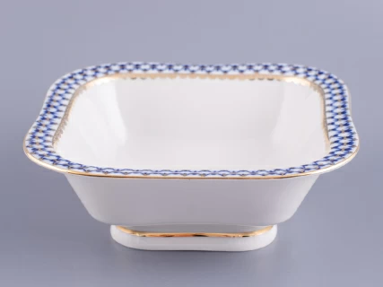 Салатник четырех порционный квадратный Молодежная Кобальтовая сетка арт. 80.06936.00.1, 