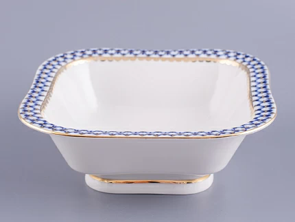 Салатник четырех порционный квадратный Молодежная Кобальтовая сетка арт. 80.06936.00.1