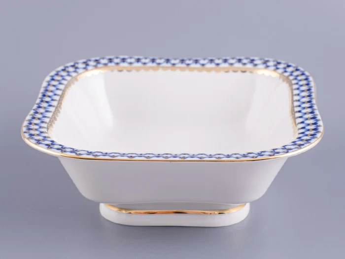 Салатник четырех порционный квадратный Молодежная Кобальтовая сетка арт. 80.06936.00.1, 