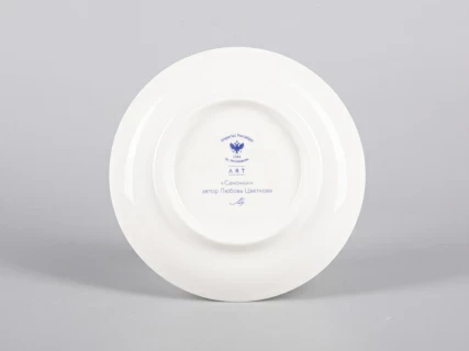 Чашка с блюдцем чайная 335 мл форма Ландыш рисунок Саночки арт. 81.30680.00.1, 