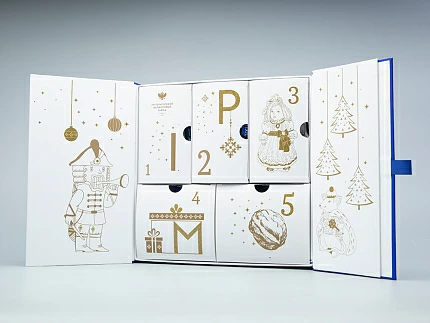 Подарочный набор Елочные игрушки Сказка Щелкунчик 5 шт. арт. 81.31124.00.1