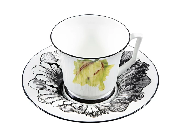Подарочный набор чашка с блюдцем, форма Юлия рисунок Сысоев. Волшебный сад II арт. 81.30913.00.1, 