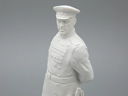 Скульптура Маршал Рокоссовский К.К., в подарочной упаковке, Белый бисквит, арт. 81.33455.00.1