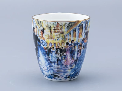 Бокал форма Вариации 450 мл рисунок Бал Пушкинских героев, арт 80.69999.00.1