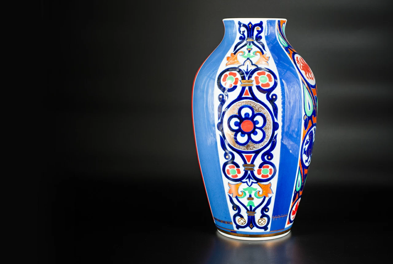 Ваза форма Ламповая рисунок Русский стиль II арт. 60.10674.00.1, 