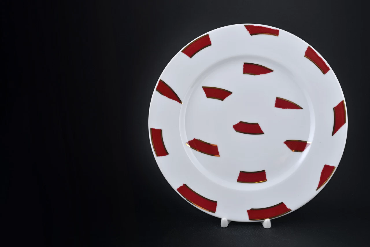 Тарелка 215 мм, Пурпур, на форме Европейская 2, арт 60.15810.00.1, 