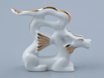 Скульптура Дракон изящный N2 Золотой арт. 82.45133.00.1, 