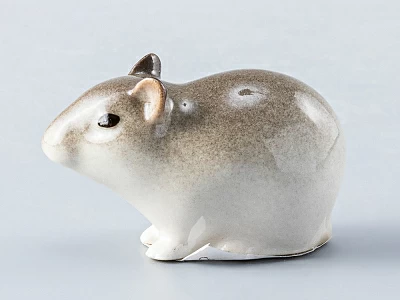 Скульптура форма Мышь малютка рисунок Палевая арт. 82.61106.00.1