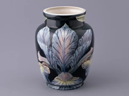 Ваза форма Китайская малого размера рисунок Ирисы Лилия темный, арт. 80.47141.00.1, 