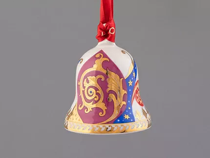 Подарочный набор Колокольчик форма Петелька рисунок Рождественские узоры 3 штуки, арт. 81.32619.00.1