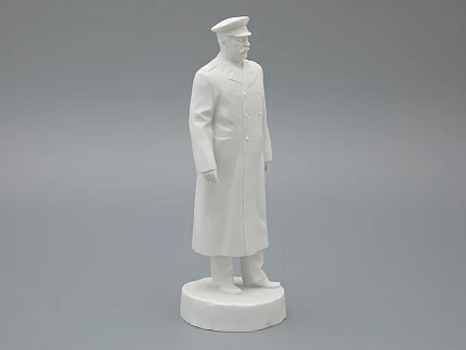 Скульптура Генералиссимус Сталин И.В., в подарочной упаковке, Белый бисквит, арт. 81.33452.00.1