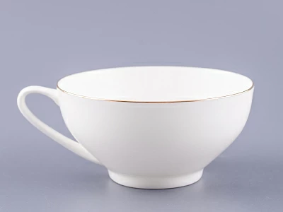 Чашка с блюдцем чайная 300 мл форма Купольная рисунок Золотая лента арт. 81.16430.00.1