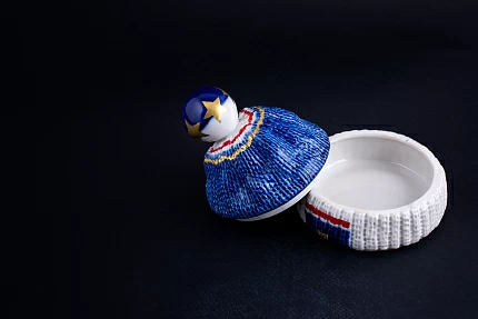 Шкатулка Детская Шапочка, рисунок Золотые звезды, арт 60.14114.00.1