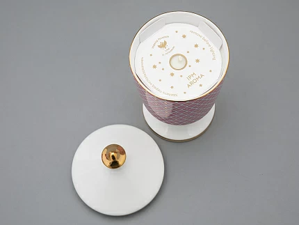 Подарочный набор Свеча ароматическая Идиллия Астра 2 аромат Ванильное небо, арт 81.33303.00.1