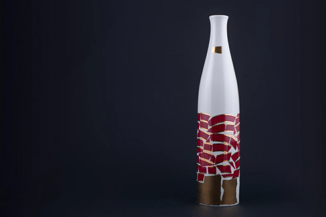 Ваза Пурпур на форме Бутыль, арт 60.15813.00.1, 