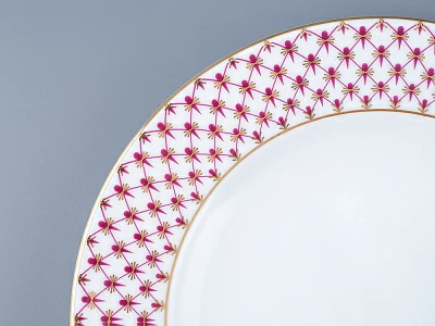 Тарелка 200 мм форма Европейская рисунок Сетка-Блюз 2  арт. 80.87556.00.1 Тарелка 200 мм форма Европейская рисунок Сетка-Блюз 2  арт. 80.87556.00.1