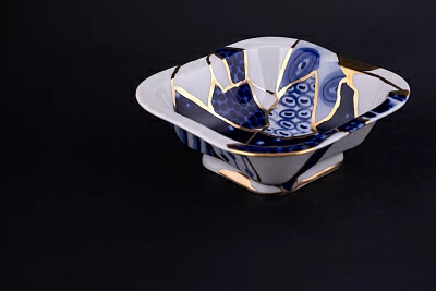 Салатник 700 мл рисунок Байкал, на форме Молодежная арт 60.14037.00.1