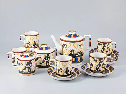 Сервиз чайный форма Гербовая рисунок Анна Нетребко, 6 персон 15 предметов, арт. 81.24966.00.1, 