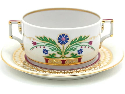 Чашка с блюдцем для бульона Гербовая Замоскворечье арт. 81.23956.00.1