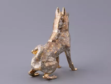 Скульптура форма Лайка, рисунок Золото, арт 82.97488.00.1