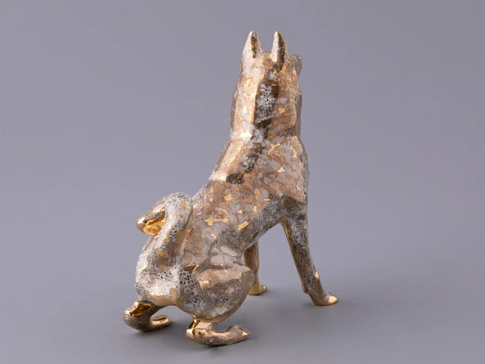 Скульптура форма Лайка, рисунок Золото, арт 82.97488.00.1, 