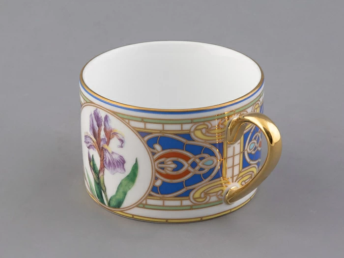 Чашка с блюдцем 250 мл в подарочной упаковке форма Соло, рисунок Нежный Ирис, арт. 81.32657.00.1,  Чашка с блюдцем 250 мл в подарочной упаковке форма Соло, рисунок Нежный Ирис, арт. 81.32657.00.1,