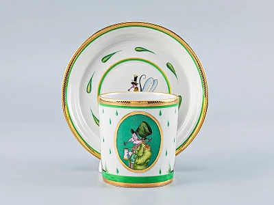 Сервиз чайный форма Гербовая рисунок Крысята-воришки, 2 персоны 7 предметов, арт. 81.16587.00.1