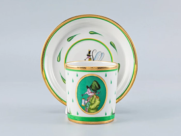 Сервиз чайный форма Гербовая рисунок Крысята-воришки, 2 персоны 7 предметов, арт. 81.16587.00.1, 