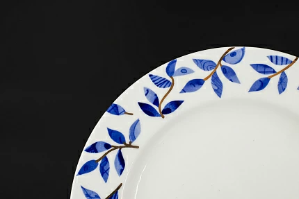 Тарелка 270 мм, рисунок Весна, на форме Гладкая, арт 60.13884.00.1