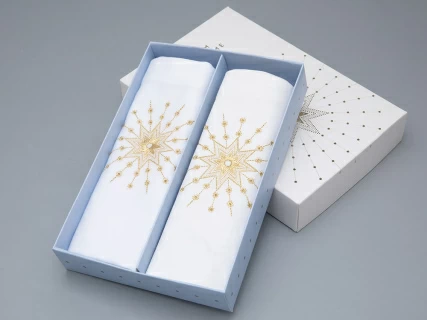 Комплект салфеток 45х45 с Вышивкой Звезда (2шт) арт 14.01074.03, 