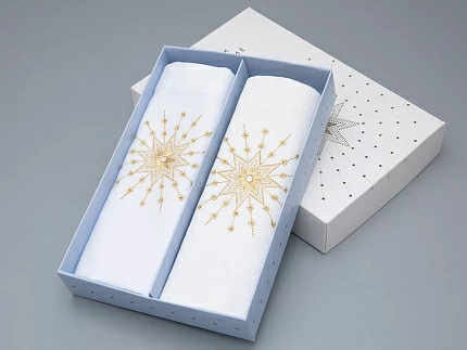 Комплект салфеток 45х45 с Вышивкой Звезда (2шт) арт 14.01074.03