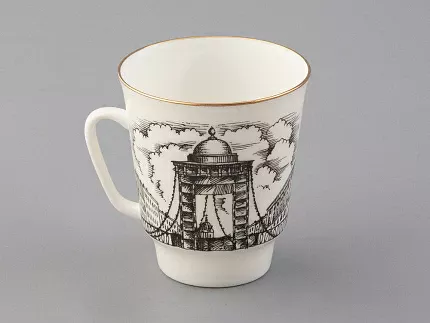 Чашка с блюдцем 165 мл форма Майская рисунок Русские писатели Блок, арт. 81.33298.00.1