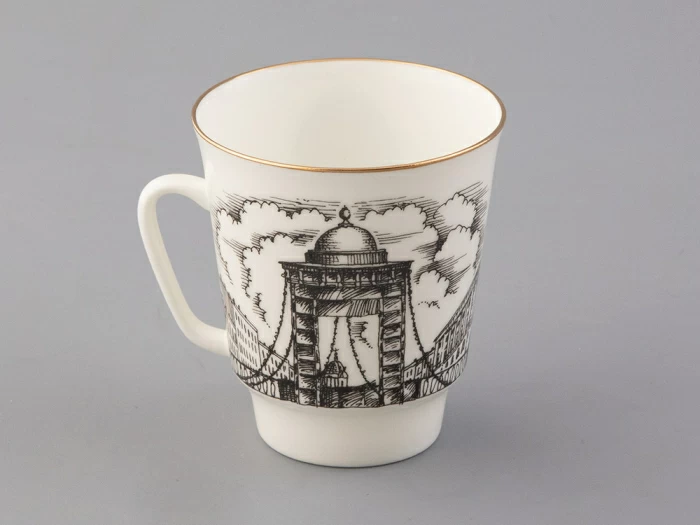 Чашка с блюдцем 165 мл форма Майская рисунок Русские писатели Блок, арт. 81.33298.00.1, 